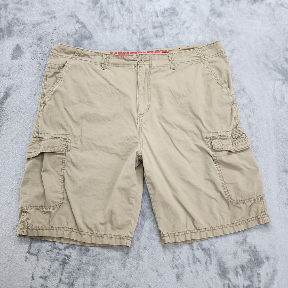 Unionbay Shorts Mens 42 Tan Khaki Cargo Casual Hiking Utility UB Outdoors‎ Y2K